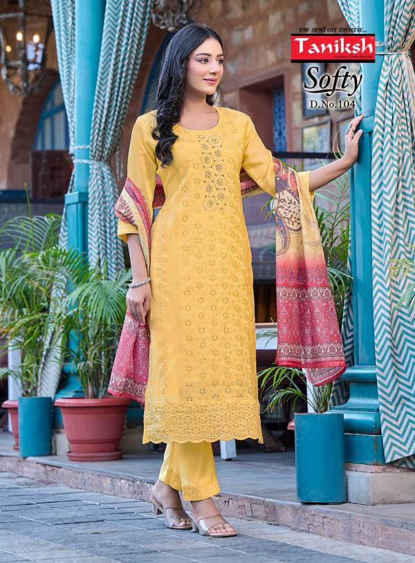 Taniksh Softy Vol 1 Kurti Bottom With Dupatta Collection